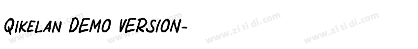 Qikelan DEMO VERSION字体转换